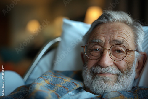 Portrait of a smiling elderly man