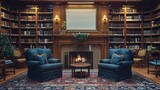 Cozy Library Corner: Warmth and Books
