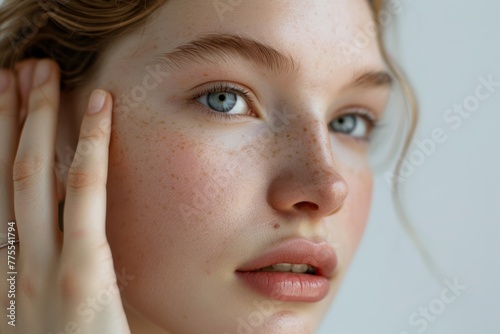 Portrait of a Freckled Young Woman. © MOMO