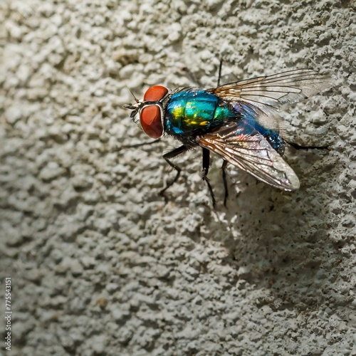 fly on green leaf © Imran