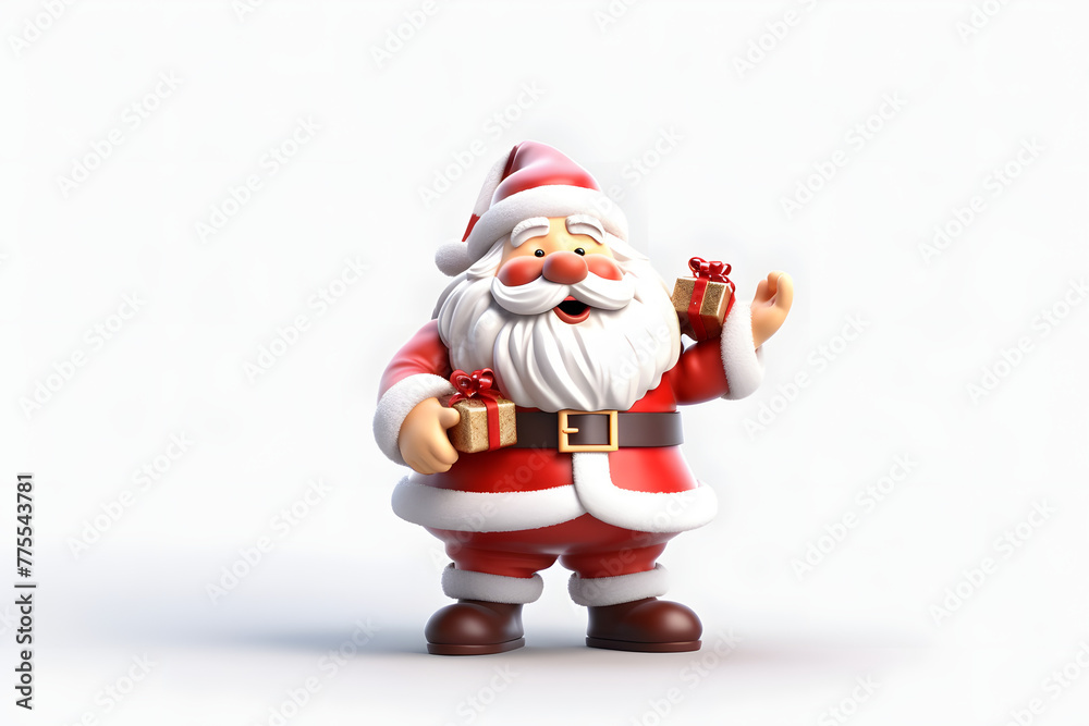 3D rendering of santa claus 3D rendering of santa claus