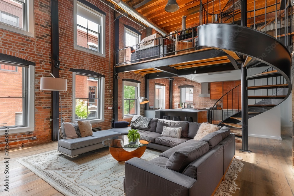 View of 27 Industrial Loft Design Inspirations With Exposed Brick & Steel