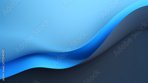 Modern simple blue abstract curve background