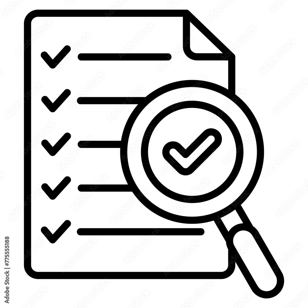 Document Check Icon Element For Design Document Check Icon Element For Design