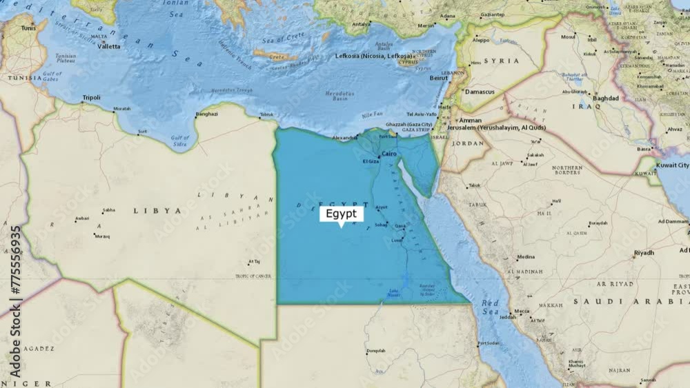 Egypt Map New Style Egypt Map New Style