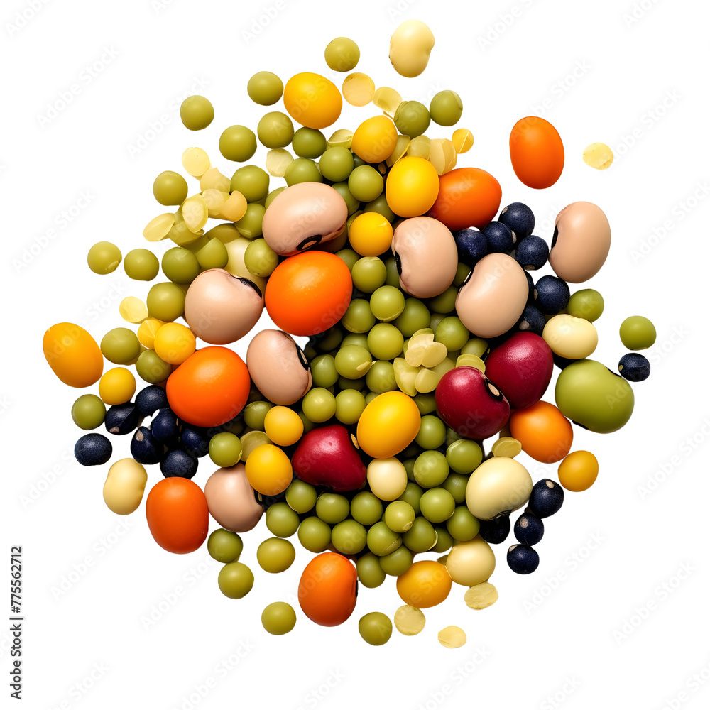 legumes isolated photography with a transparent background