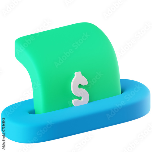 3D Icon Deposit Illustration