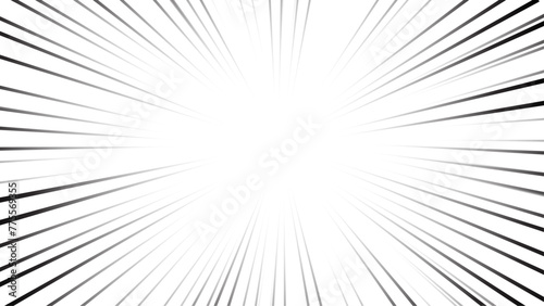 Black comic zoom lines background
