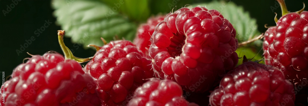 Fruits on summer. Raspberry banner background. Fruits on summer. Raspberry banner background.