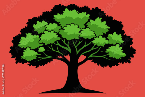 Basswood tree vector design