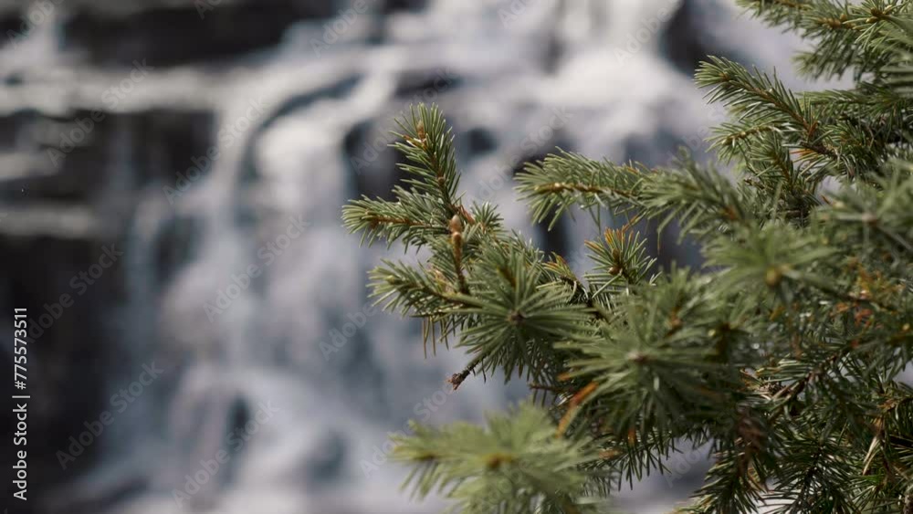 Fabulous Norwegian waterfall, beautiful scenery Fabulous Norwegian waterfall, beautiful scenery