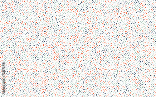 Vector Seamless colorful Organic Rounded Jumble Maze Lines Patterns Abstract Background
