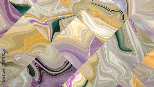 Amethyst Tiled Background (3D Rendering)