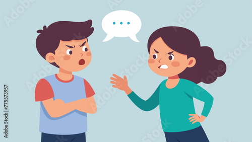 A heated argument between siblings with one using assertive communication to set boundaries and the other using active listening to acknowledge