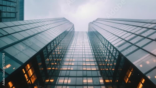 Wallpaper Mural video skyscrapers with glass windows from afar Torontodigital.ca