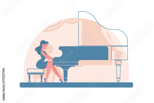 Piano Performance on Stage