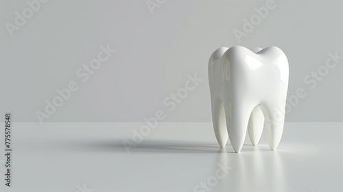 Tooth on table, dental health medicine single object enamel