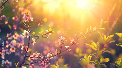 Beautiful spring background nature
