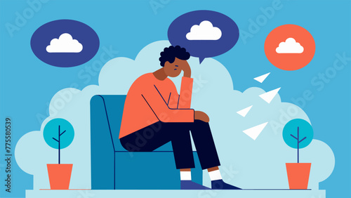 A person sitting in a therapy session crying as their the challenges their deeply ingrained beliefs and encourages them to consider alternative