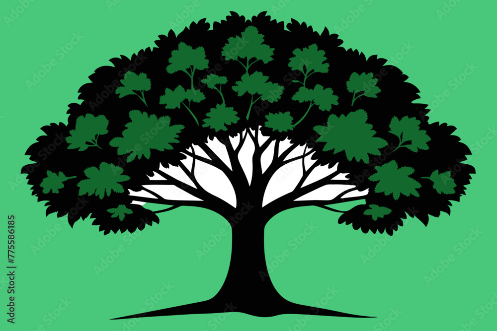 Obraz premium Elm tree vector design