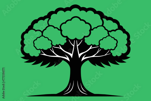 Elm tree vector design