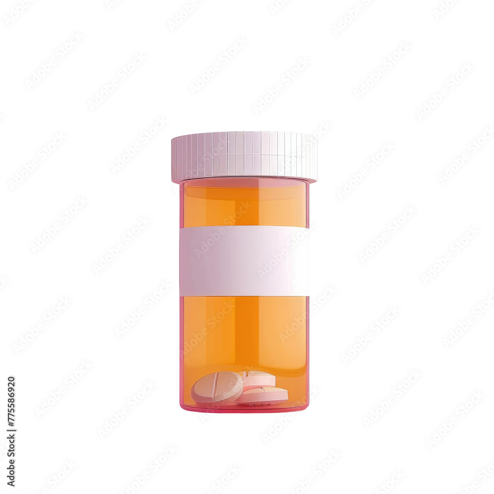 A pill bottle with a pill beside it A pill bottle with a pill beside it