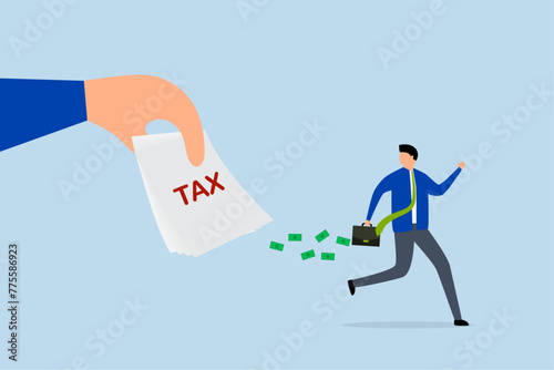 Tax evasion, frustrated businessman ran with full money from tax bills.