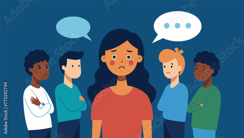 A person struggling with feelings of guilt and regret after telling a lie to fit in with a new group of friends.