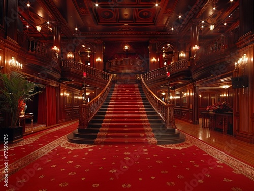 Regal Theater Foyer Filling Before a Premier Business Event