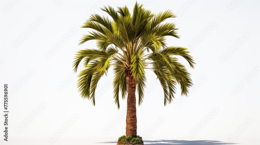 Obraz premium 3D illustration of a realistic palm tree