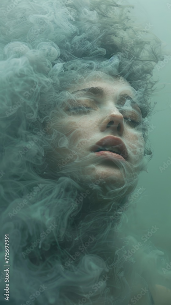 A Distressed Woman Struggling to Breathe Generative AI