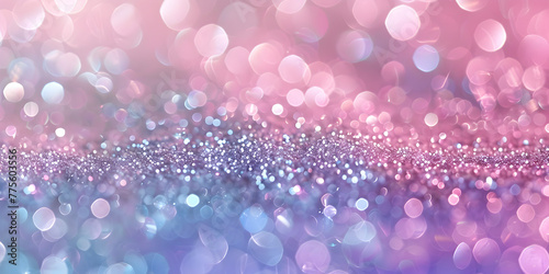 Shiny gold and pink Glitter In Abstract Magic Christmas Background With Bokeh And Light Effect Themed Festive background, A Shimmering Bokeh Background in Pastel Tones 