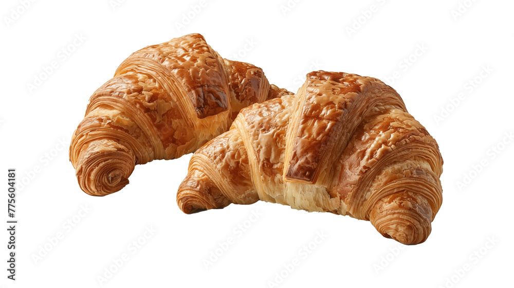 croissant isolated on white background