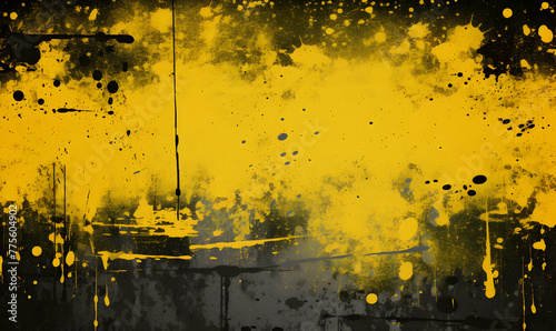 abstract grunge with yellowdesign illustration background photo