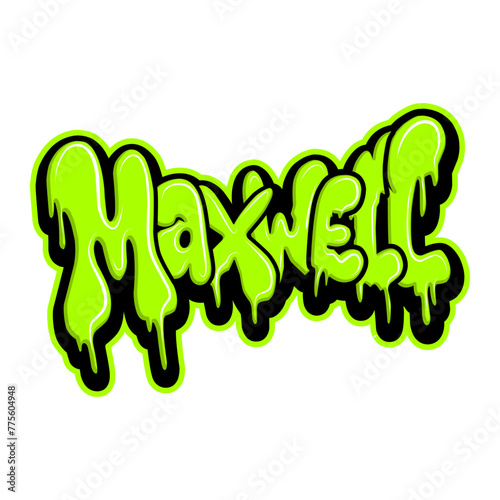 Obraz na plátně graffiti lettering typography art illustration