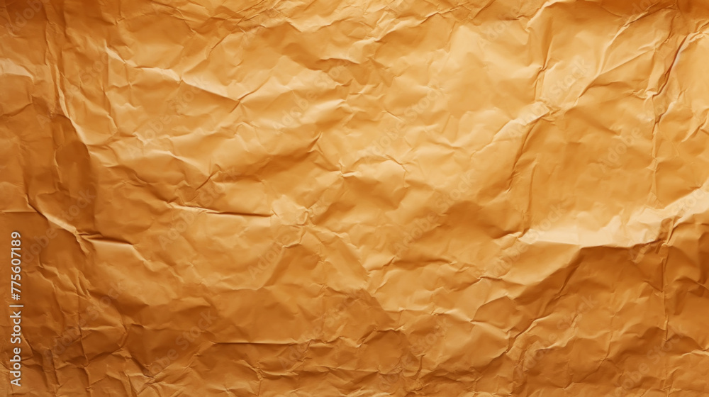 Fototapeta premium The texture of crumpled clean brown paper. Abstract texture background. Generative AI