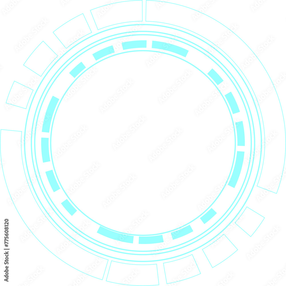 Futuristic Circle HUD Element Futuristic Circle HUD Element