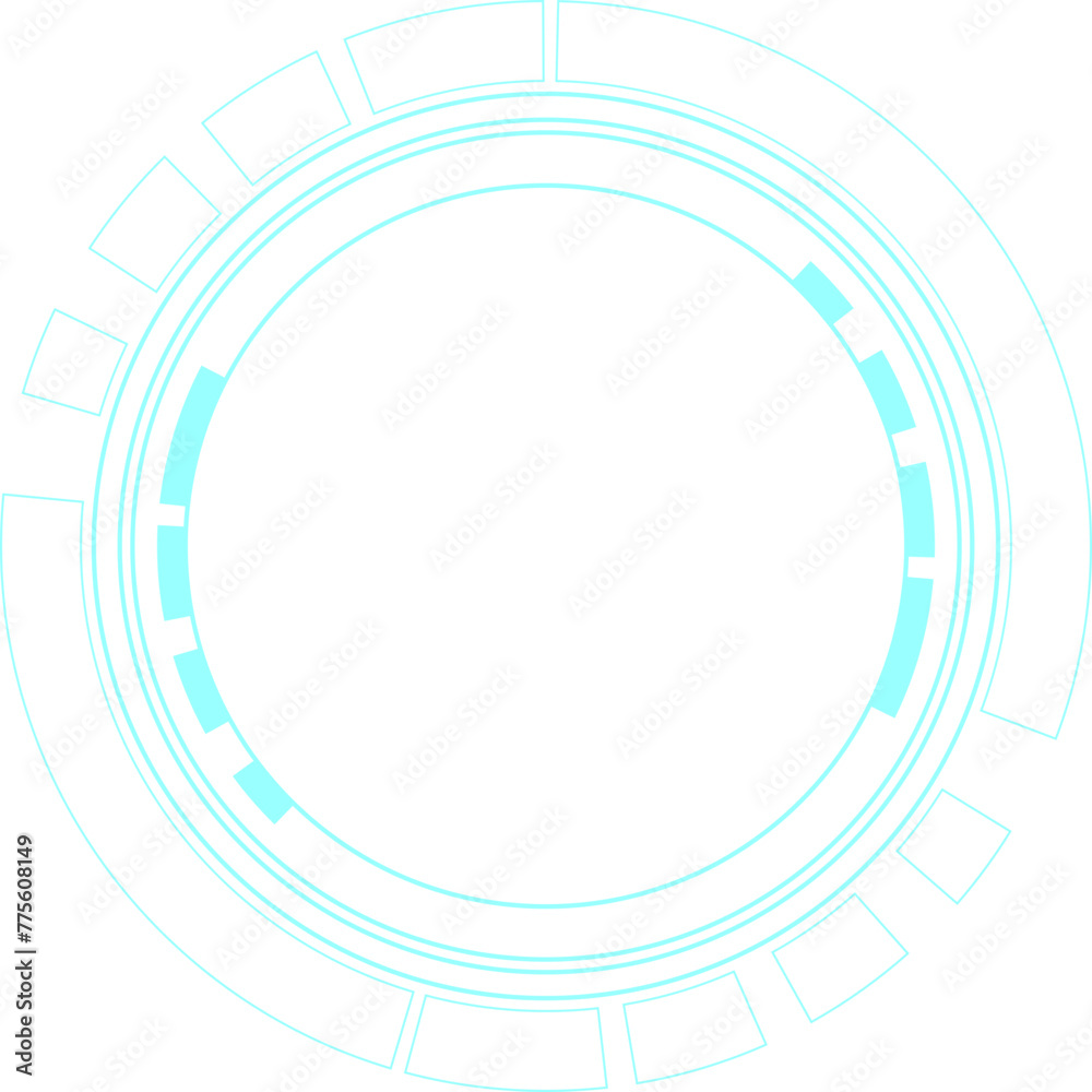 Futuristic Circle HUD Element Futuristic Circle HUD Element