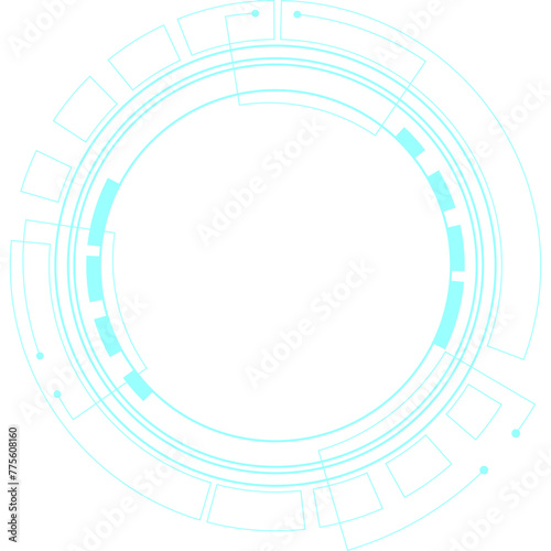 Futuristic Circle HUD Element