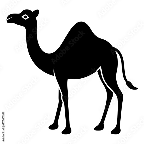 Simple camel Silhouette Vector logo Art  Icons  and Graphics vector illustration