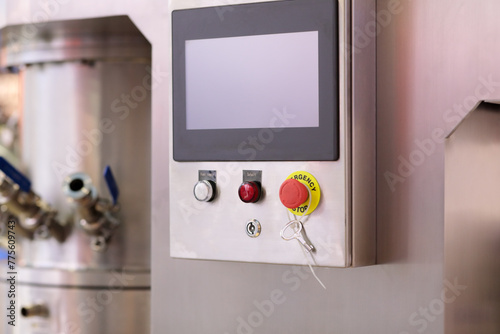 Konstfotografi industrial stainless steel control box
