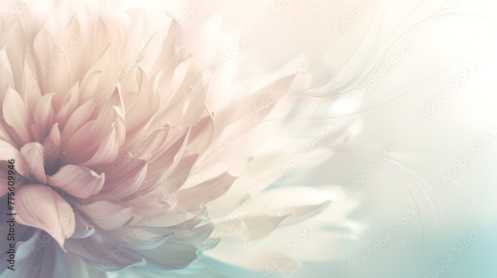 light soft pastel dreamy floral abstract background