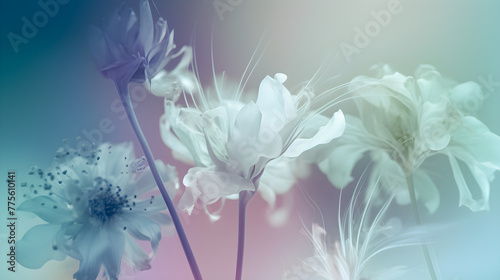 soft light dreamy pastel pink floral abstract background