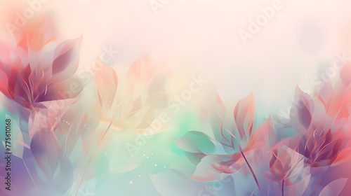 light soft dreamy  floral abstract background © LV