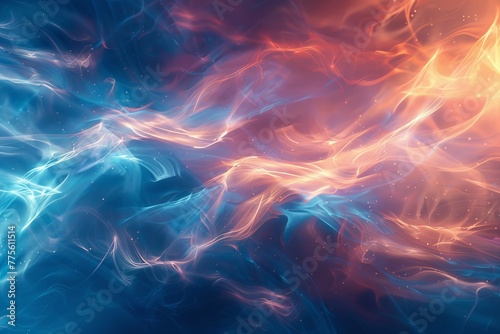 Blue and Orange Abstract Background