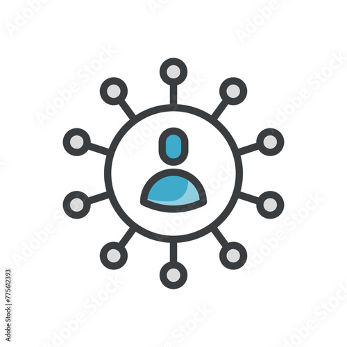 Self Organization vector icon