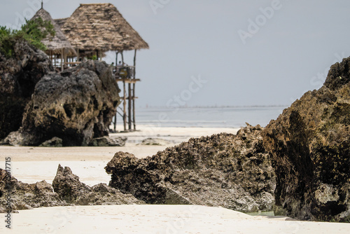 Mtende Beach, at low tide, Indian Ocean, Zanzibar, Tanzania	