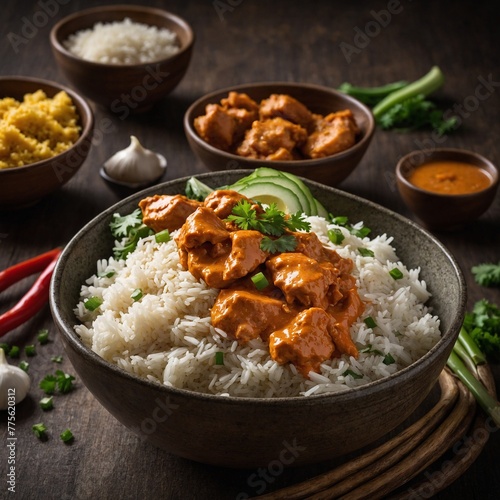 butter chicken rice bowl salted egg