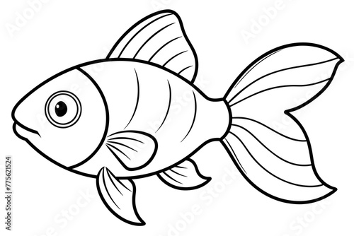 goldfish silhouette vector illustration