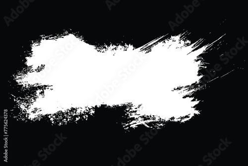 White brush stroke black background 3225